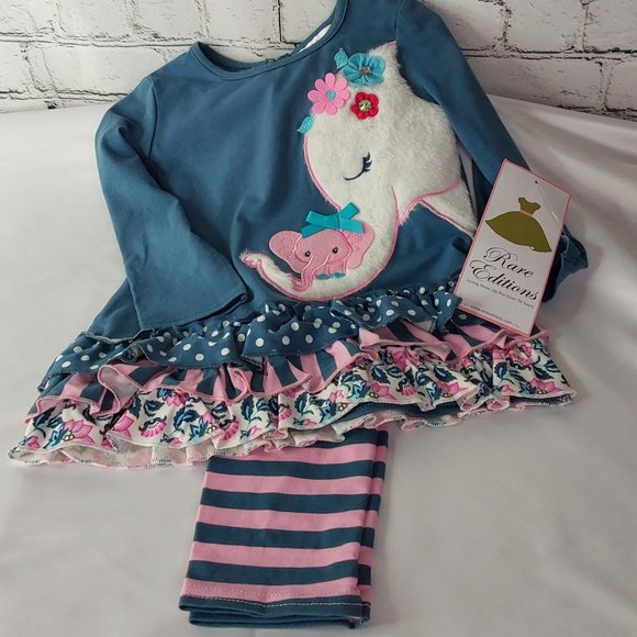 'RARE EDITIONS' TOP & PANTS ELEPHANT OUTFIT - Picture 6 of 16